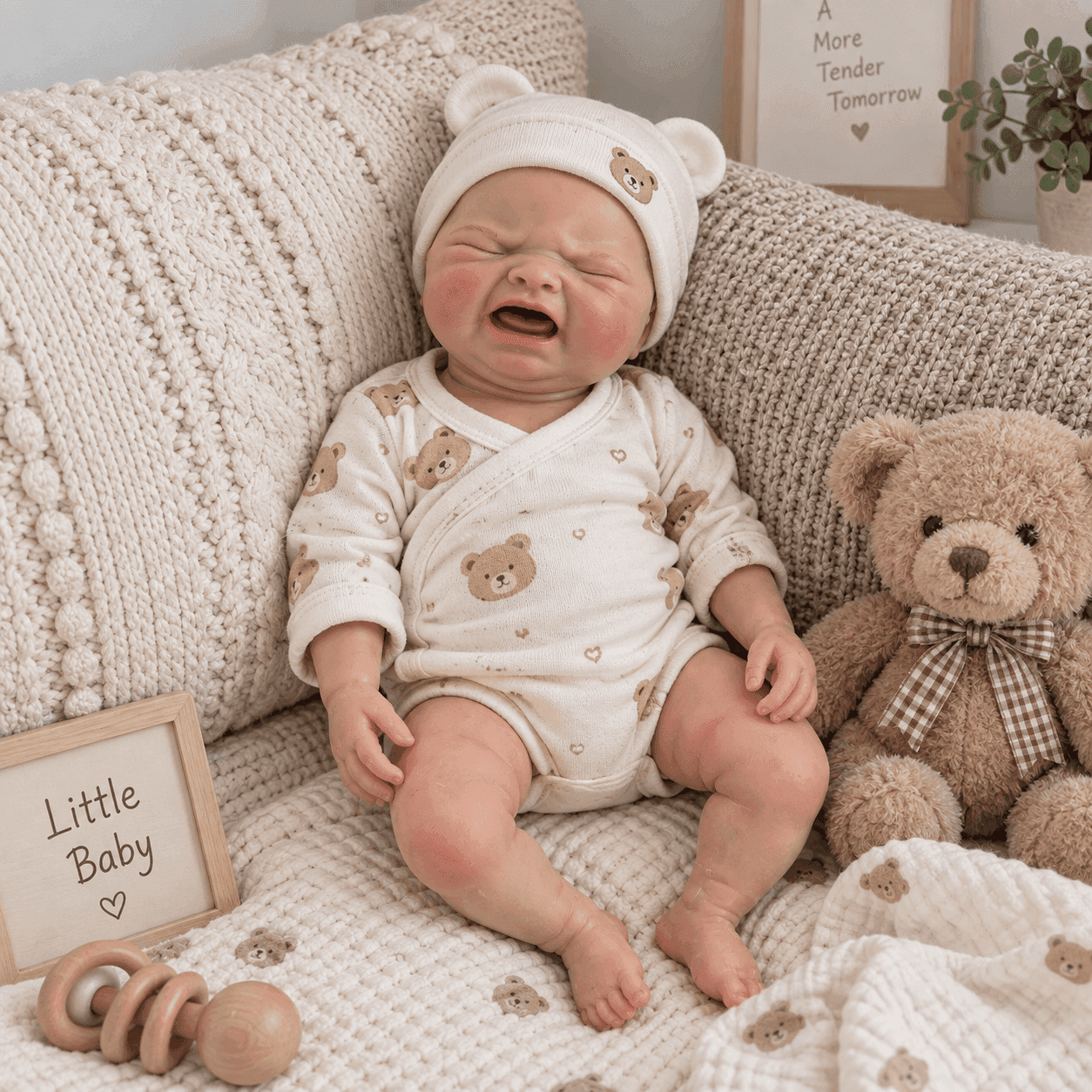 Model 001-12-1 silicone baby doll, image 2
